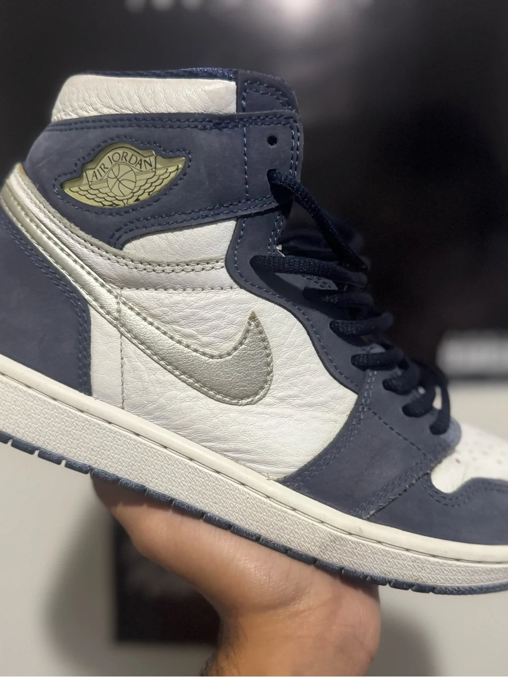 Nike Air Jordan 1 High Retro midnight Navy CO.JP Size 8.5